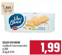 Emisfero Selex Vivi Bene cialde di riso e mais bio offerta
