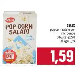 Emisfero Selex pop corn salato offerta