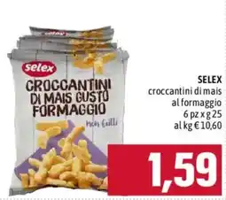 Emisfero Selex croccantini di mais gusto formaggio offerta