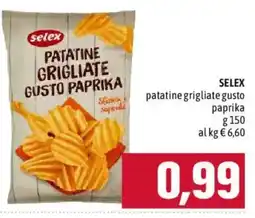 Emisfero Selex patatine grigliate gusto paprika offerta