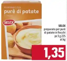 Emisfero SELEX preparato per purè di patate in fiocchi offerta