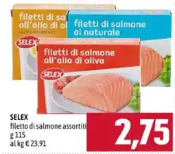 Emisfero SELEX filetto di salmone assortiti offerta