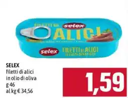 Emisfero Selex filetti di alici offerta