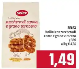 Emisfero SELEX frollini con zucchero di canna e grano saraceno offerta