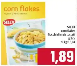 Emisfero Selex corn flakes fiocchi di mais tostati offerta