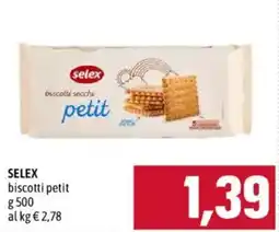 Emisfero SELEX biscotti petit offerta
