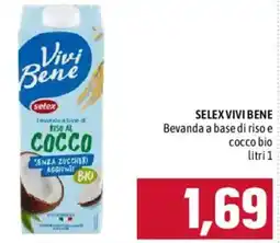 Emisfero Selex Vivi Bene bevanda a base di riso e cocco bio offerta