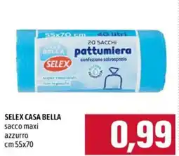Emisfero SELEX CASA BELLA sacco maxi azzurro offerta