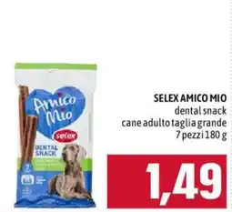 Emisfero SELEX AMICO MIO dental snack cane adulto taglia grande offerta