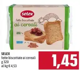 Emisfero Selex fette biscottate ai cereali offerta