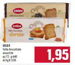 Emisfero SELEX fette biscottate assortite offerta