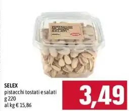 Emisfero SELEX pistacchi tostati e salati offerta