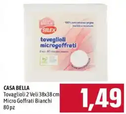 Emisfero Tovaglioli Micro Goffrati Bianchi offerta