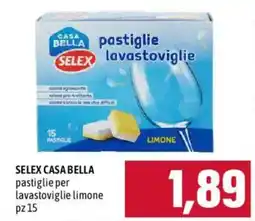 Emisfero SELEX CASA BELLA pastiglie per lavastoviglie limone offerta