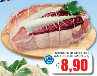 Arrosto di tacchino radicchio e speck