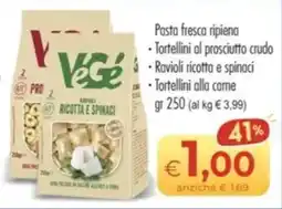 MerSi Supermercati Vegé Ravioli ricotta e spinaci offerta