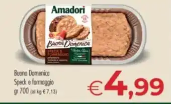 MerSi Supermercati Amadori Buona Domenica Speck e formaggio offerta