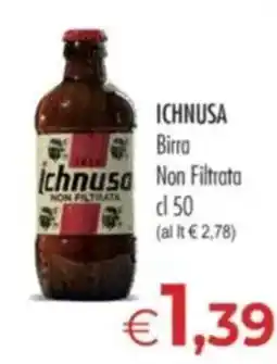 MerSi Supermercati Ichnusa birra non filtrata offerta