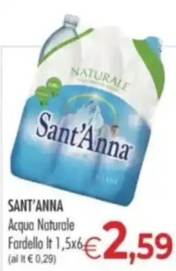 MerSi Supermercati Sant'Anna Acqua Naturale offerta