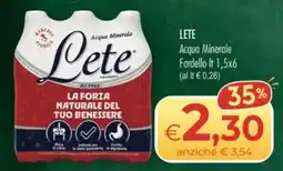 MerSi Supermercati Acqua Minerale Lete offerta