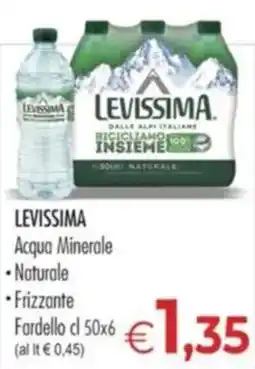 MerSi Supermercati Levissima Acqua Minerale offerta