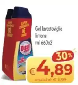 MerSi Supermercati Gel lavastoviglie limone Dual offerta