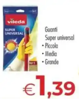MerSi Supermercati Guanti Super universal Vileda offerta
