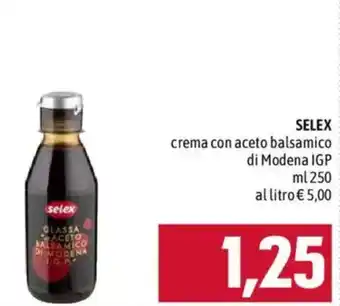 Selex crema con aceto balsamico di Modena IGP