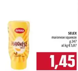 Emisfero Selex maionese squeeze offerta