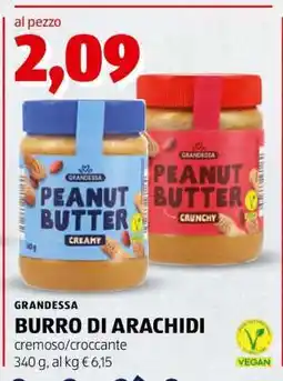 ALDI GRANDESSA BURRO DI ARACHIDI offerta