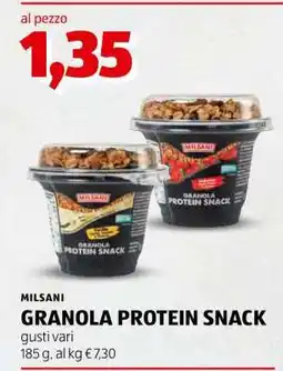 ALDI MILSANI GRANOLA PROTEIN SNACK offerta