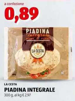 ALDI PIADINA INTEGRALE offerta
