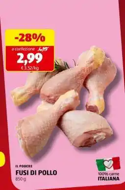 ALDI IL PODERE FUSI DI POLLO offerta