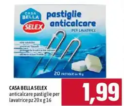 Emisfero Casa Bella Selex pastiglie anticalecare per lavatrice offerta