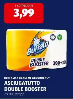 ALDI BUFFALO ASCIUGATUTTO DOUBLE BOOSTER offerta