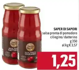 Emisfero Saper di sapori salsa pronta di pomodoro ciliegino offerta