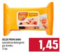 Emisfero SELEX PRIMI ANNI salviettine detergenti per bimbo offerta