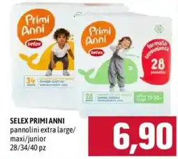 Emisfero Selex primi anni pannolini extra large/maxi/junior offerta