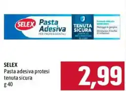 Emisfero SELEX Pasta adesiva protesi tenuta sicura offerta