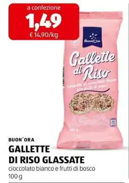 ALDI BUON'ORA GALLETTE DI RISO GLASSATE offerta