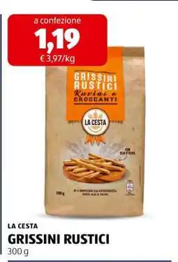 ALDI LA CESTA GRISSINI RUSTICI offerta