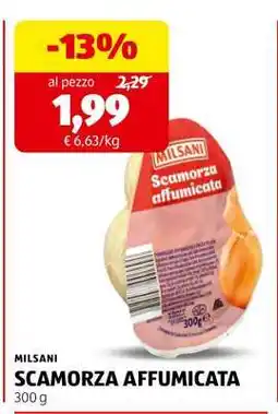 ALDI MILSANI SCAMORZA AFFUMICATA offerta