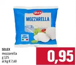 Emisfero SELEX mozzarella offerta