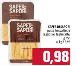 Emisfero Saper di sapori pasta fresca liscia offerta