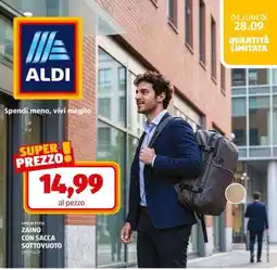ALDI ZAINO CON SACCA SOTTOVUOTO offerta