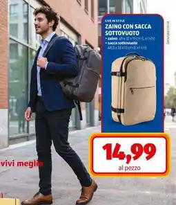 ALDI ZAINO CON SACCA SOTTOVUOTO offerta