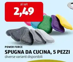ALDI SPUGNA DA CUCINA, 5 PEZZI offerta