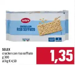 Emisfero Selex cracker con riso soffiato offerta