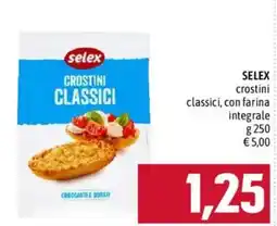 Emisfero Selex crostini classici, con farina integrale offerta