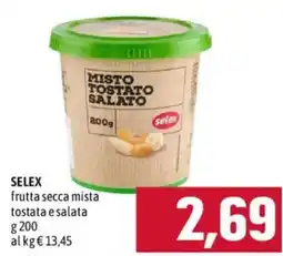Emisfero SELEX frutta secca mista tostata e salata offerta